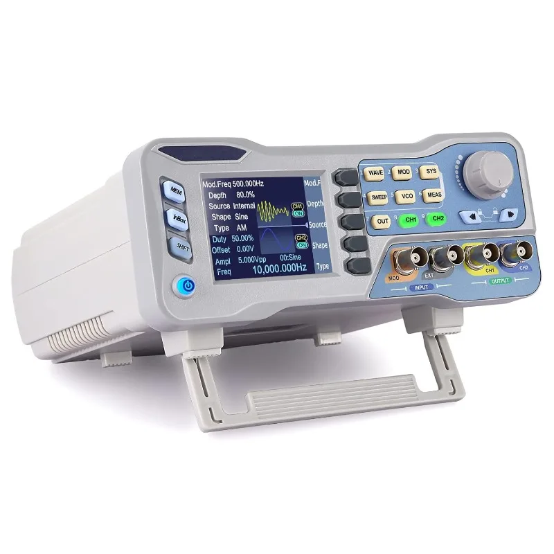 

DDS Signal Generator Counter, 2.8in Screen Display 80MHz High Precision Dual-Channel Arbitrary Waveform