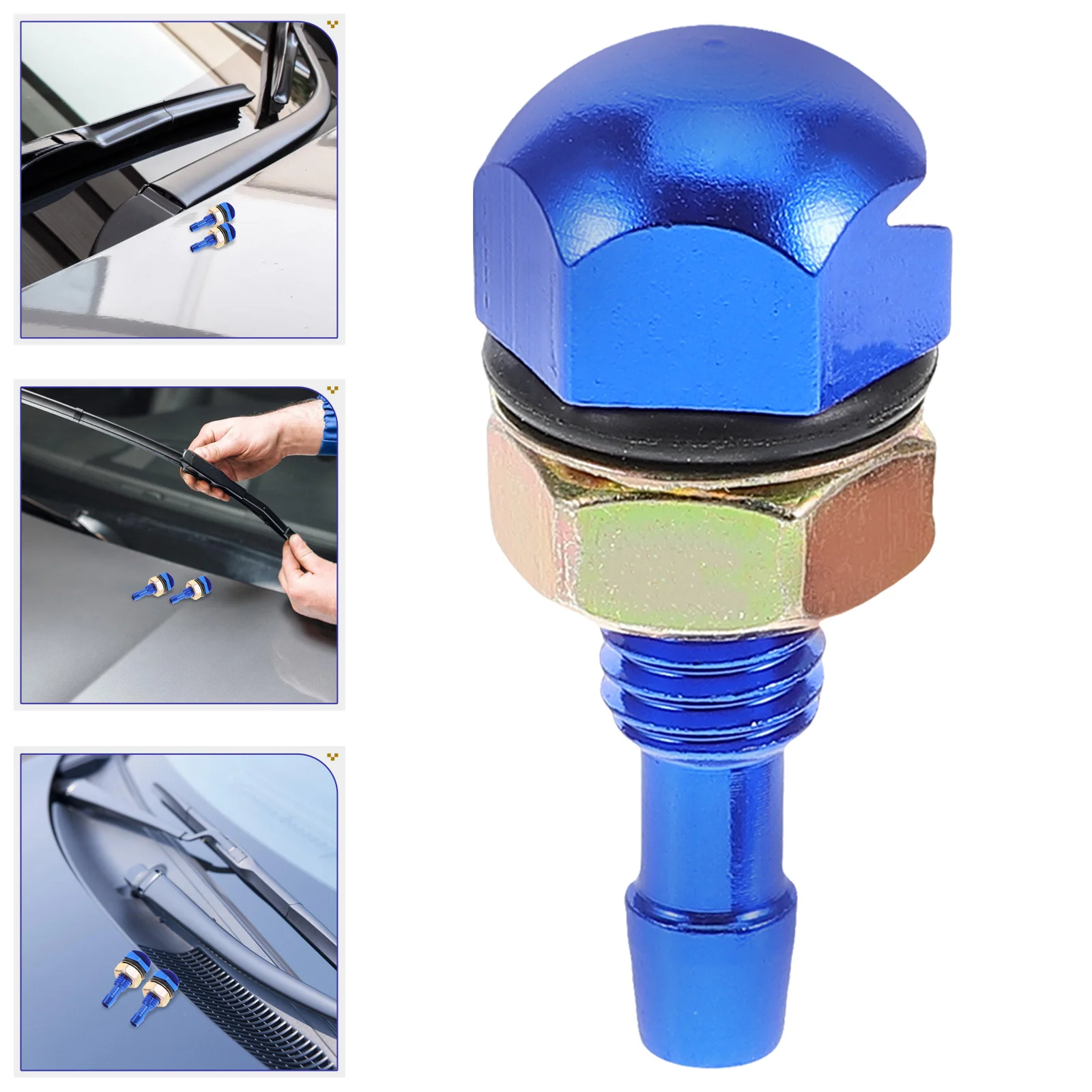 

Windshield Washer Nozzles Replacement Front Universal Fit Spray Nozzle Kit For Car Windshield Cleaning Reusable Mist