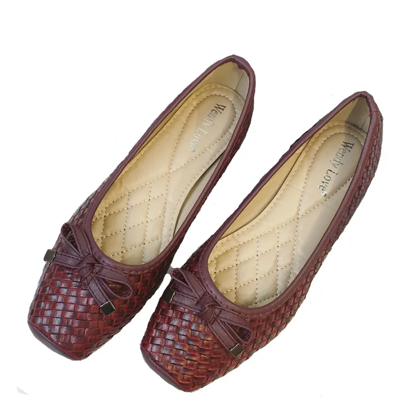 Appartamenti alla moda per scarpe da barca da donna Slip-on scarpe da donna da ufficio scarpe da donna morbide e comode di grandi dimensioni 41 A2272