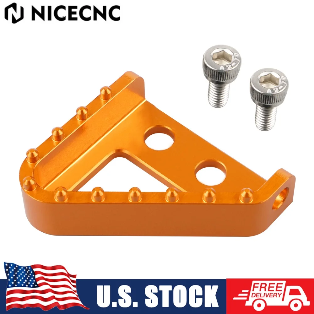 NICECNC Motorcycle Brake Pedal Plate Tip For 2004-2015 KTM XCW 300 EXC XC-W EXC-F 530 500 450 400 350 250 200 150 125 SX XC F