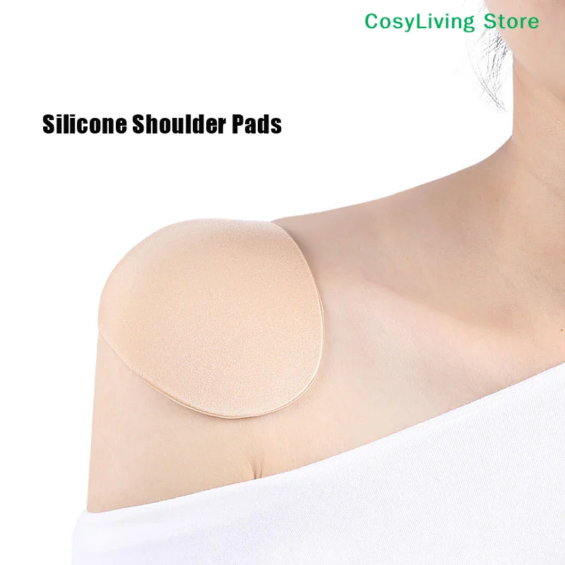 2Pcs Soft Silicone Anti-Slip Invisible Shoulder Pads Naturally Increased