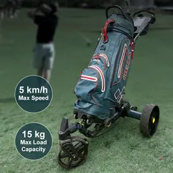 G18 Foldable Remote Control Automatic Golf Push Cart Golf Caddy Follow Me Electric Golf Trolley