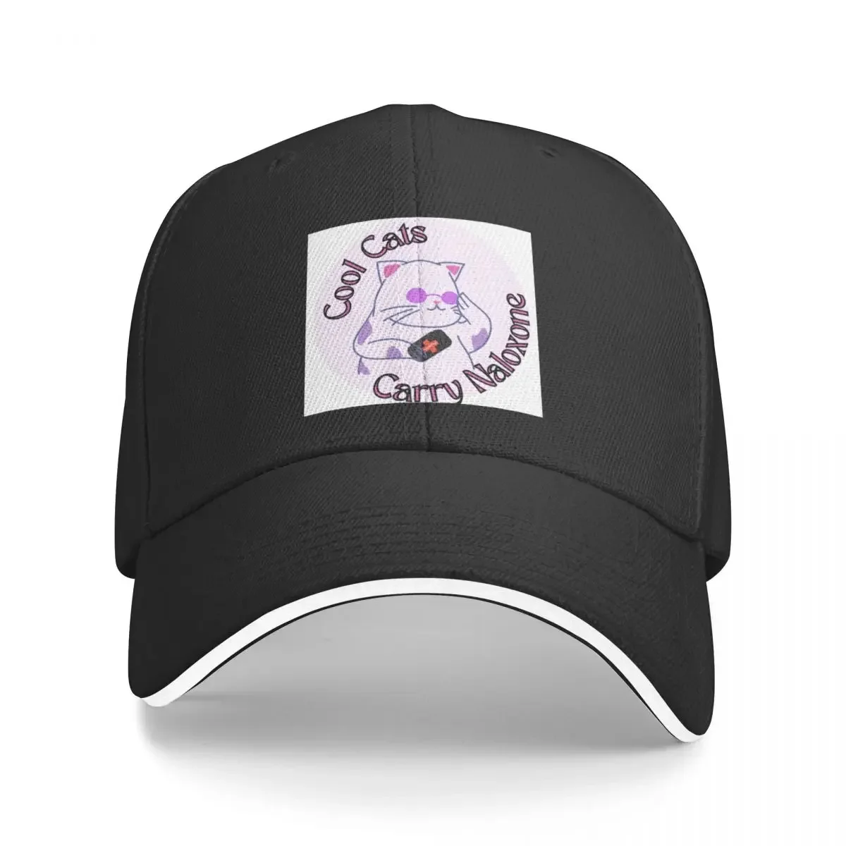 New Cool Cats Carry Naloxone Baseball Cap Golf Hat Hat Man For The Sun Hats For Men Women's