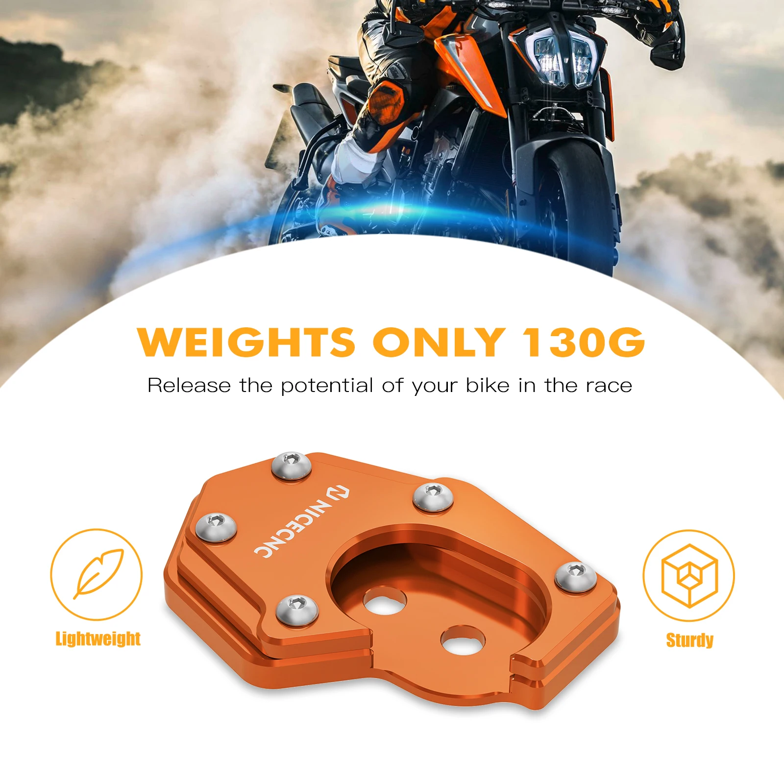 Für KTM 690 Enduro R SMCR 690 SMC R 2019-2023 Ständer Fußständer Vergrößerung Für Husqvarna 701 SM Enduro Supermoto LR 2020-2023 – Detail 4