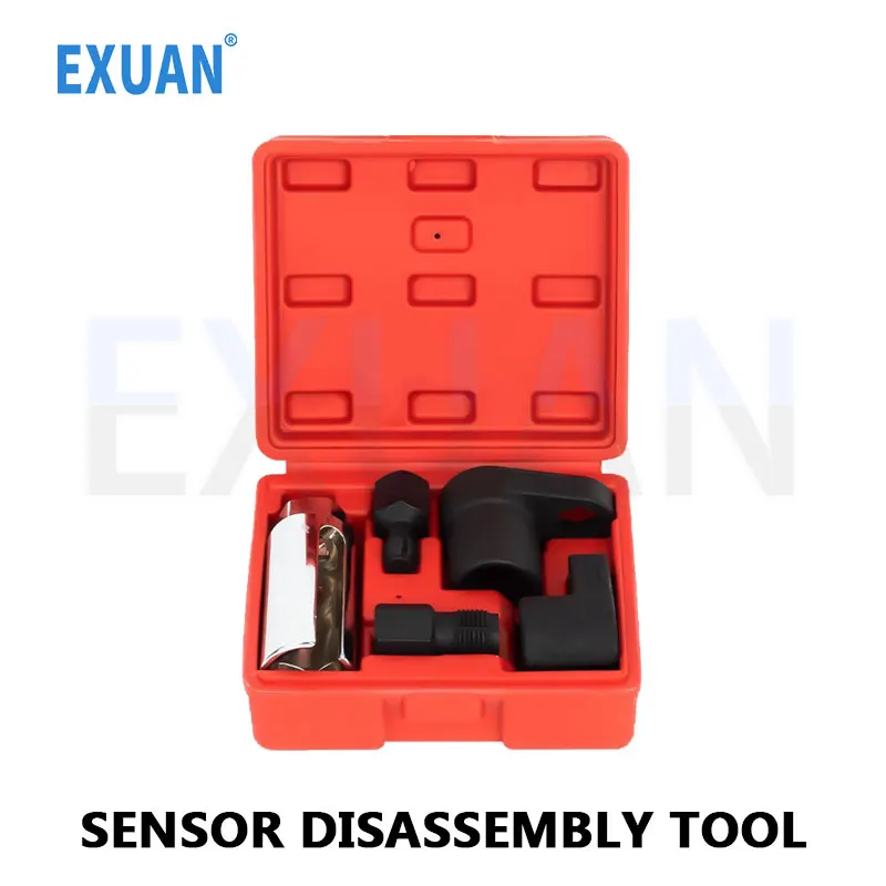 

4 шт., инструмент для разборки и сборки датчика кислорода, разборка переднего и заднего датчика Инструменты для демонтажа датчиков кислорода Втулка датчика кислорода до и по, втулки, автомобильный датчик, гаечный ключ