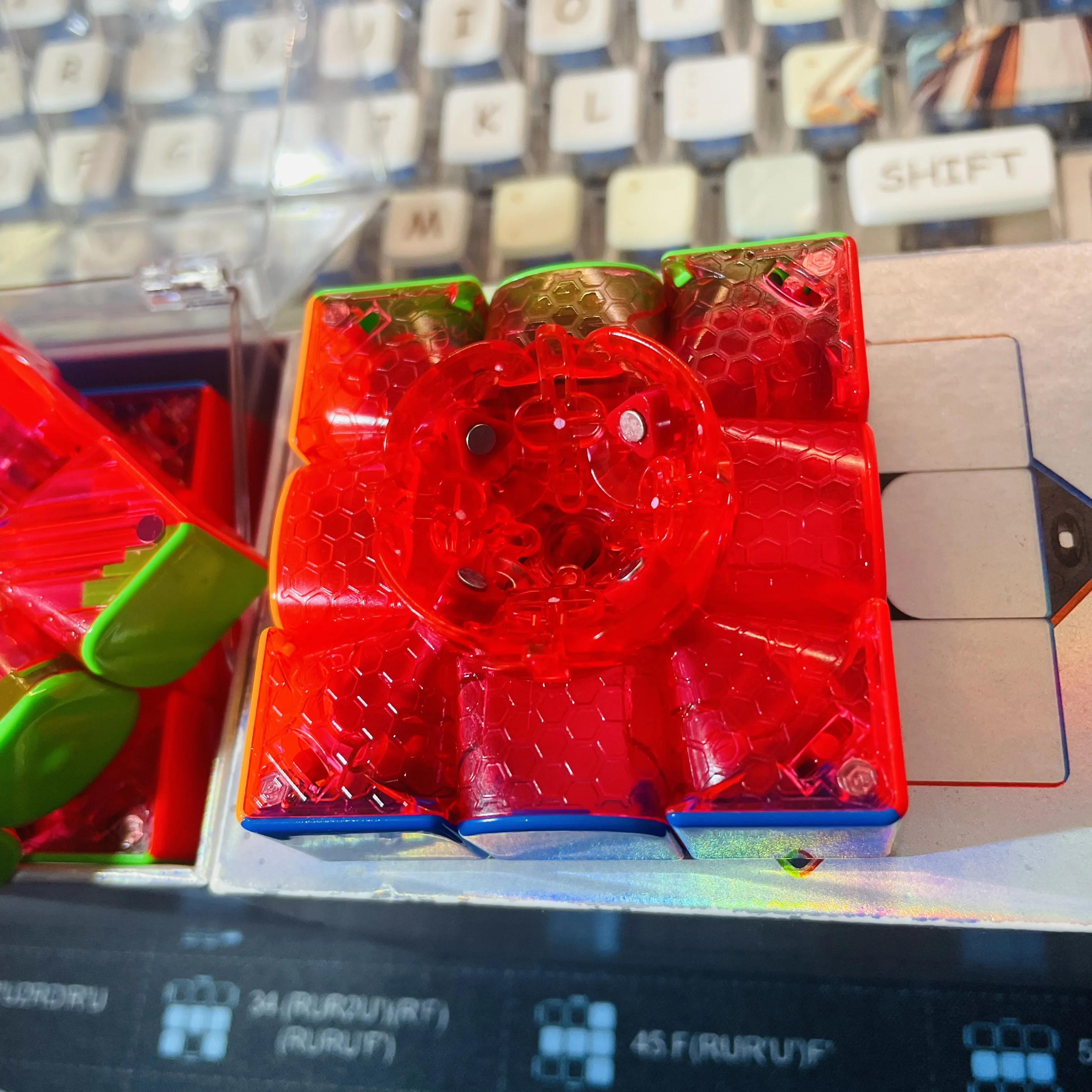 Edizione limitata Gan11 MPro UV 3x3 Cubo FAI DA TE KUN Red Core Gan 3x3x3 Cubo Magico Speedcube Magico Professionale Cubo Puzzle Giocattoli