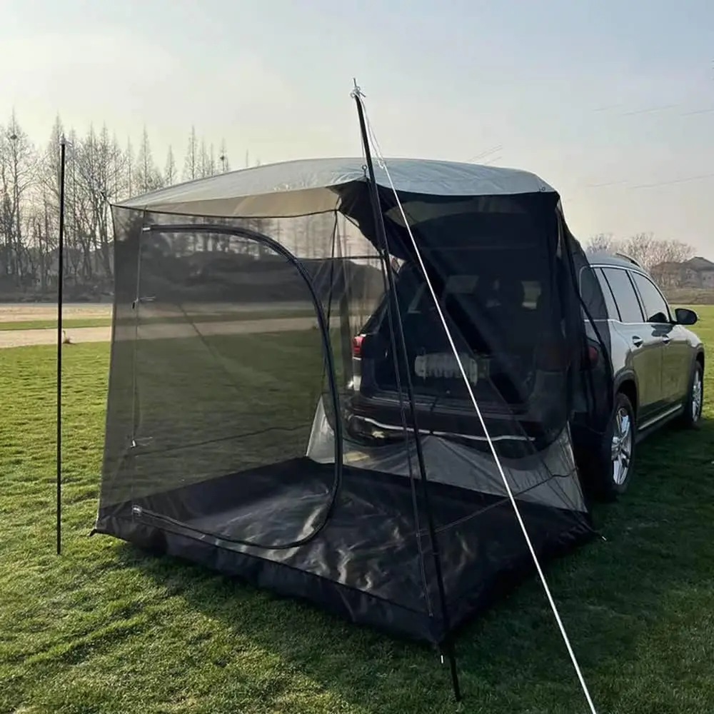 

Car Awning Sun Shelter Camping Suv Rear Tent, Portable Waterproof Roof Top Tent Car Canopy For Suv Minivan Hatchback Camping