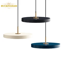 Lampe Suspendue Minimaliste en Métal au Design Moderne et Créatif, Luminaire Décoratif d'Nik, Idéal pour une Salle à Manger ou un Lit