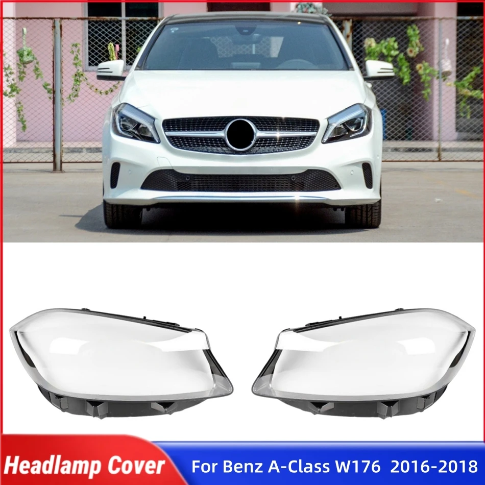 

Для Mercedes Benz A Class W176 A180 A200 A260 A45 AMG 2016 2017 2018, запасные части для салона автомобиля, абажур, стекло фары