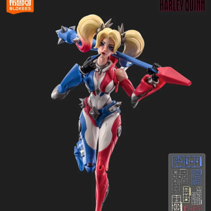 Genuine Blokees DC Heroes Beyond Version Harley Quinn 42 Articulations Model Kit Action Figure Interchangeable Accessories Gift view 3