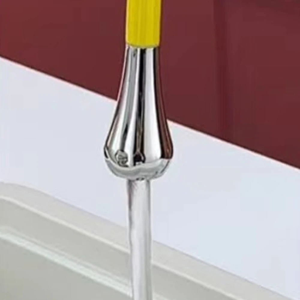 Yellow Color Kitchen Basin Faucet Brass Material Two Model Water Out Hose Pull Down Mixer Cold & Hot Single Handle Ceramic Core