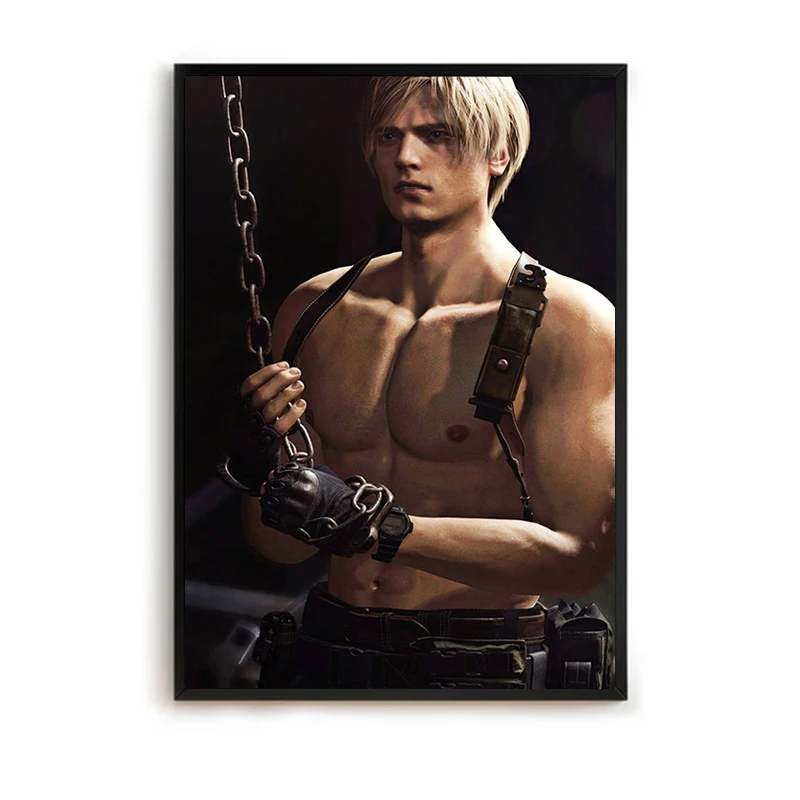 

Posters for Wall Art Canvas Painting Leon Kennedy Paintings for Bed Room Decor Home Decoration Poster Anime Decorations Pictures