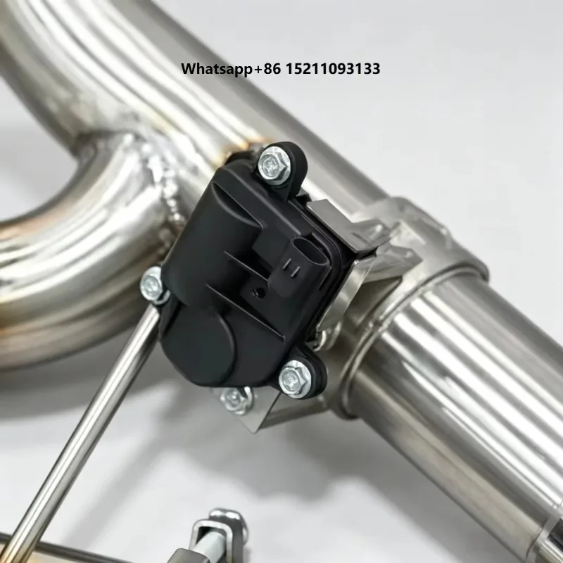 Stainless Steel Electric Valve  Exhaust With Quad Tips  Performance Exhaust