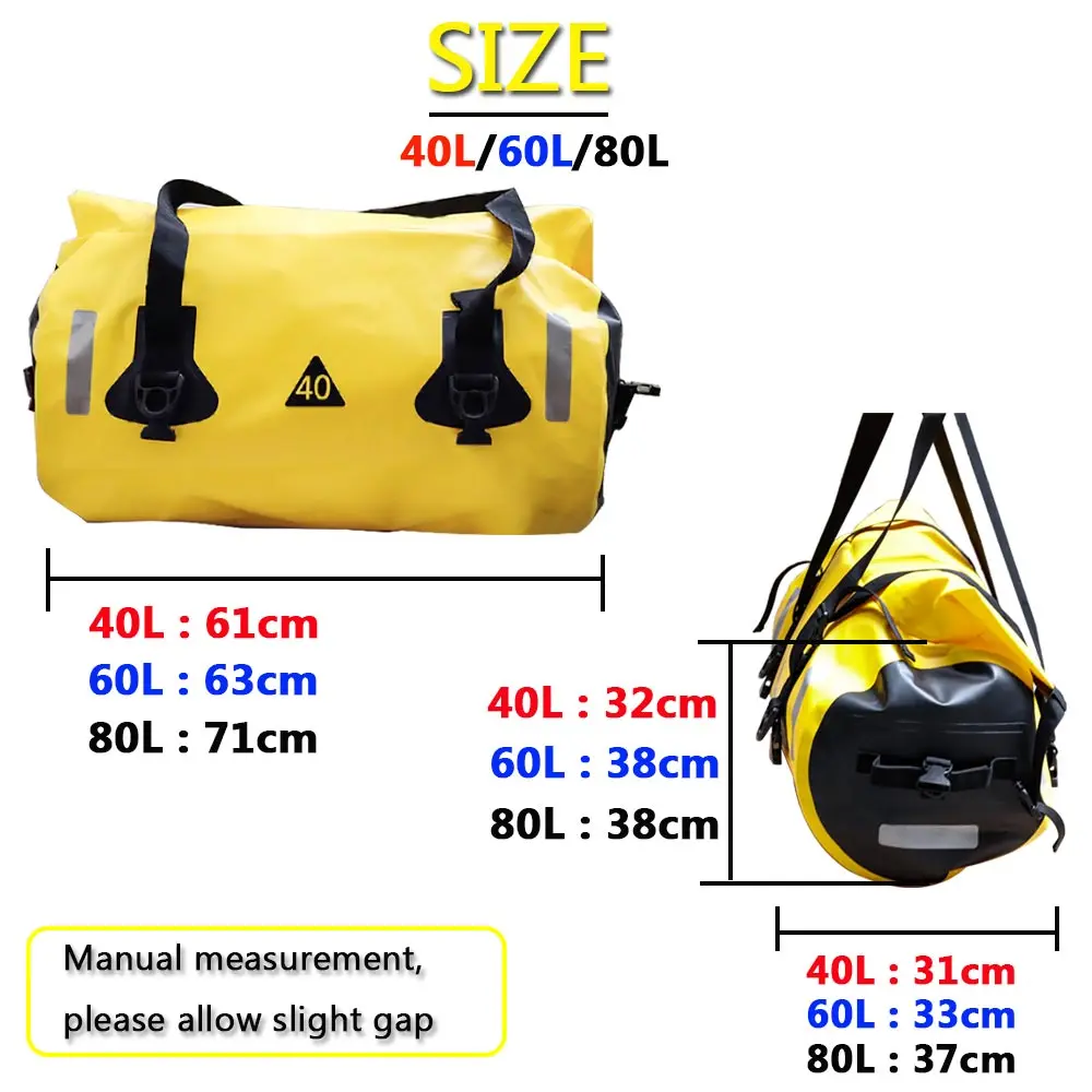 R1200GS Motorcycle Waterproof Tail Bags Back Seat Bags 60L motorcycle backpack Scooter Sport Luggage Rear Seat Bag Pack 40L 80L