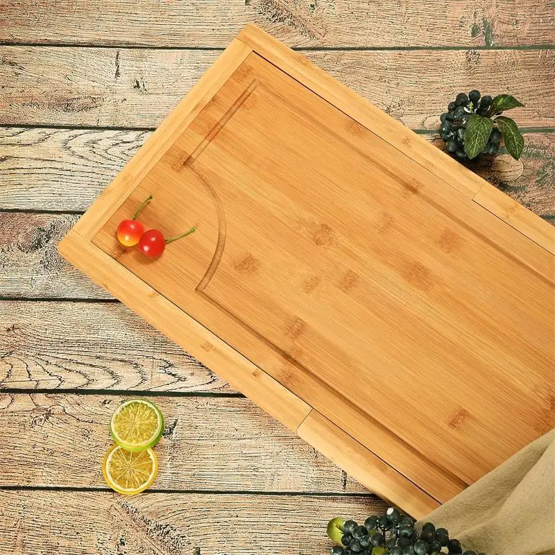 

Bamboo chopping board cutting board retractable length household kitchen chopping bamboo and fruit chopping