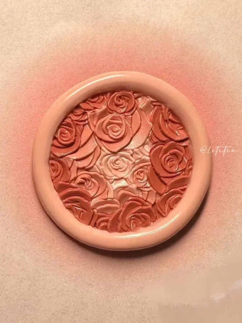 Fire Seal Diy Squeeze Rose Blair Squeeze Cherry Blossom Multi-layer Fine Engraved Stamp Head Film Copper Head Lily Tulip