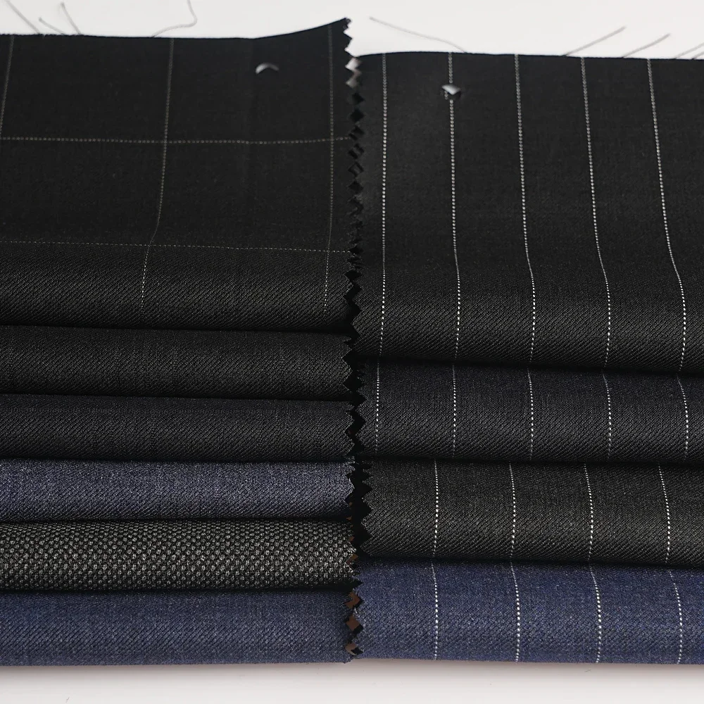 1/1.5/3.5M 70% Wool High Quality Suit Material Fabric for Men Sewing Suits Pant Atiku Fabrics By The Meter Lattice Unstiched-4Y