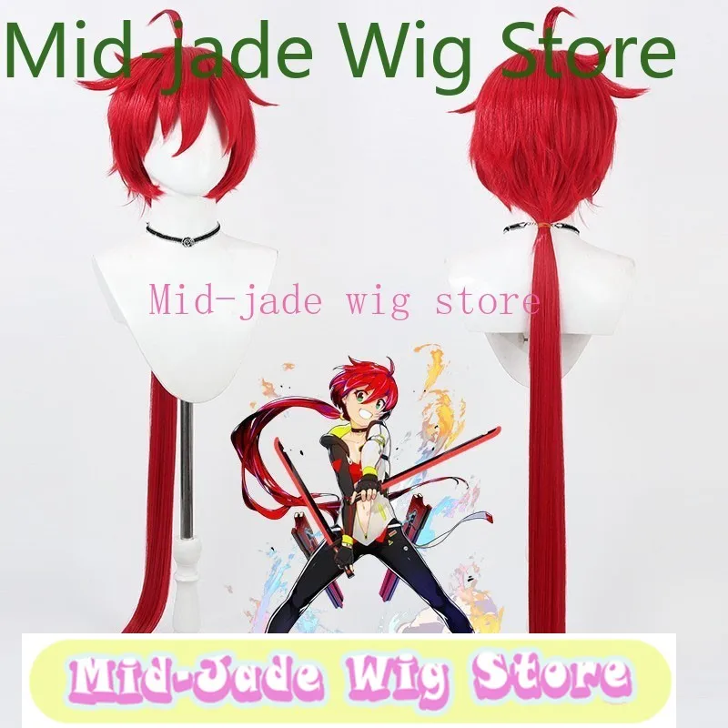 

Battle Talent Analysis System Huilong Yuan Qiluo Wig Hairy Head Extended Braid Synthetic Hair Anime Game Role-playing Halloween