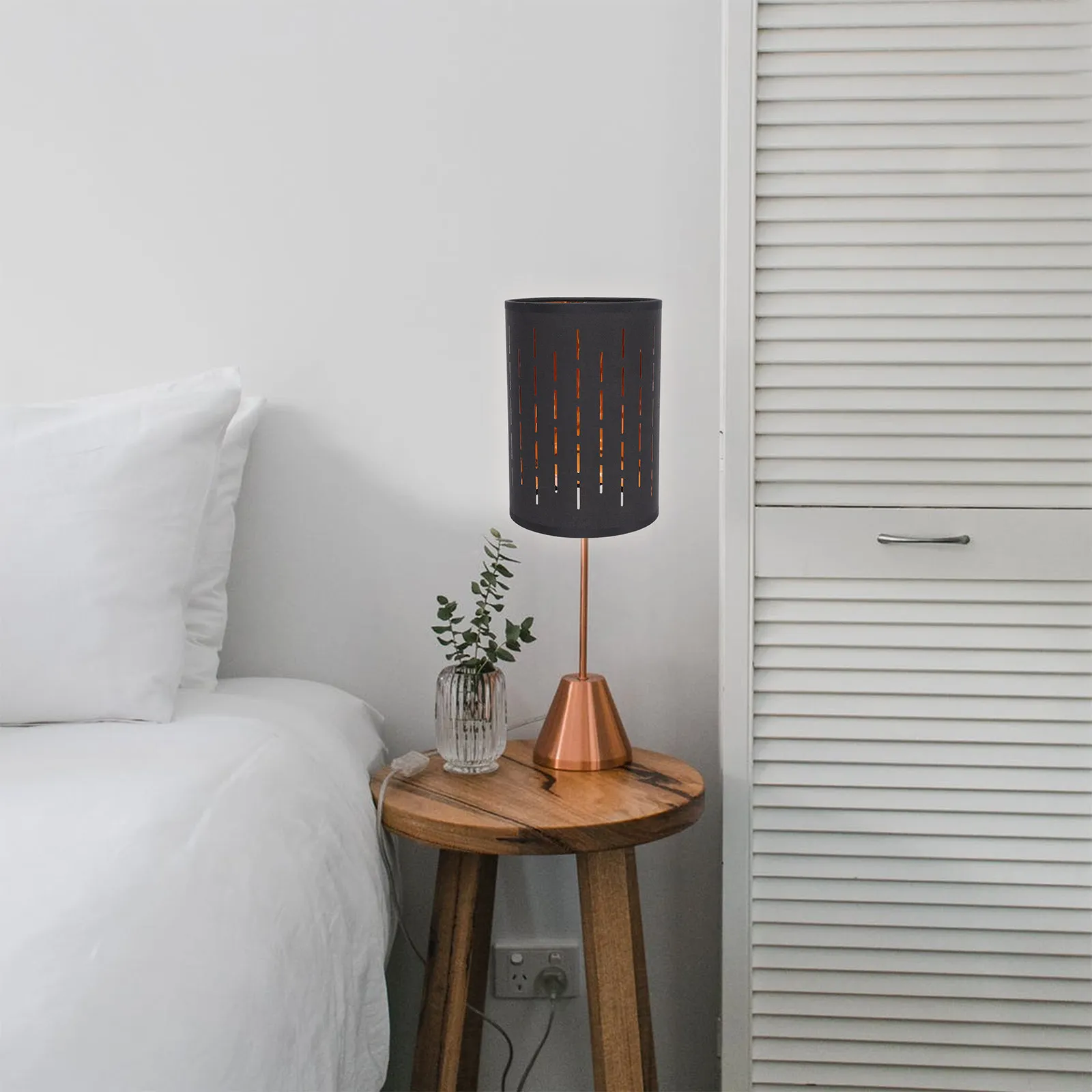 Decorative Hollowed-Out Lamp Cover Round Shape Premium Cloth Metal Material Eye Comfort Light Diffuser Table Lamp Shade Home