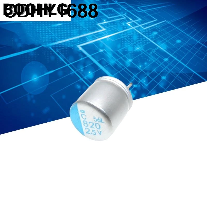 100 шт. 820 мкФ 2,5 В NCC PSC серии 8x8 мм супер низкий ESR 2,5 В 820 мкФ для материнской платы VGA твердотельные конденсаторы