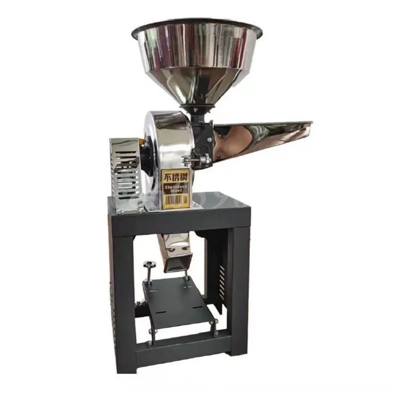 Stainless Steel Small Crusher Multifunctional Grain Flour Grinding Machine Household Powder Machine Ultrafine Grinding Machine