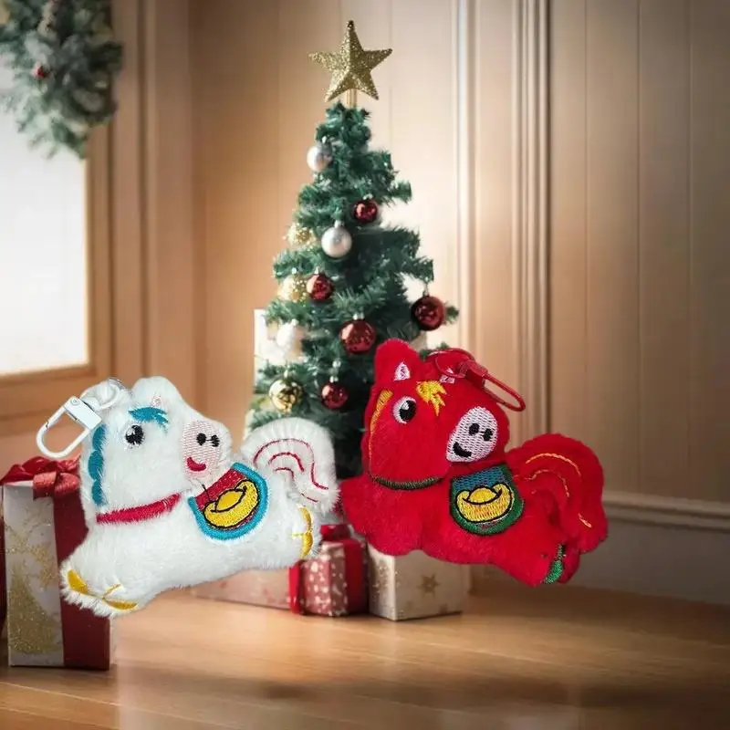 1 Uds. 2026 Año del caballo mascota juguete de peluche muñeca de Pony suave decoración única para el hogar regalo para recién nacido