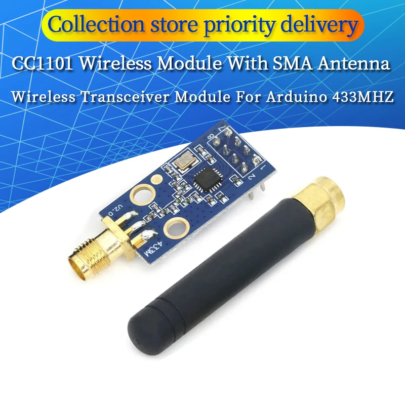 CC1101 Wireless Module With SMA Antenna Wireless Transceiver Module For Arduino 433MHZ