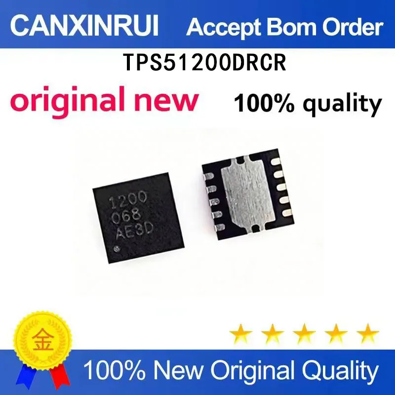 

(5-100 Pieces) Brand new original TPS51200DRCR silk screen 1200 QFN10 power management chip in stock