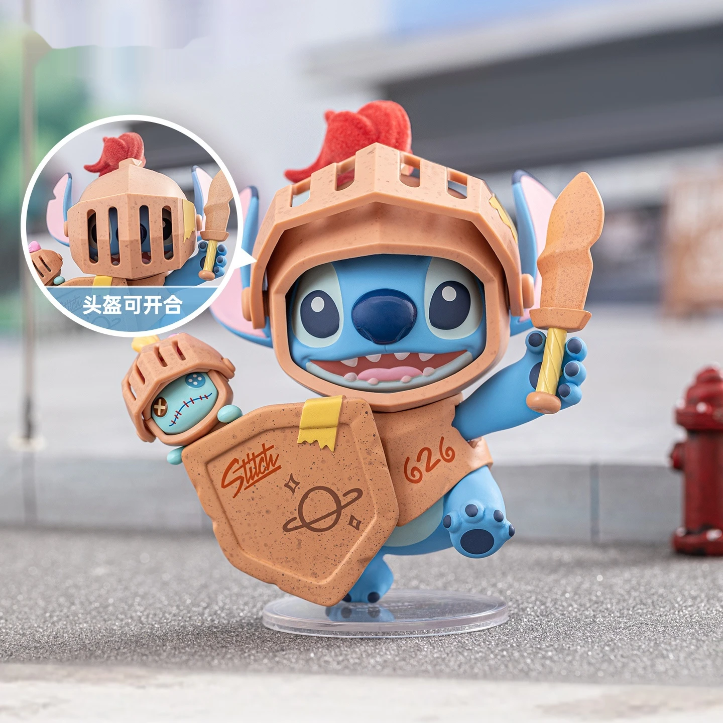 Boîte aveugle Disney Kawaii Stitch City Adventure Series, ornements de bureau, modèle tendance, jouets, cadeaux d'anniversaire pour enfants