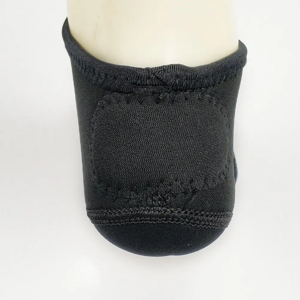 2Set Silicone Heel Sleeve Breathable Ankle Open Toe Socks Moisturizing Protector Cover Cushion for Cracked Heel Support Black