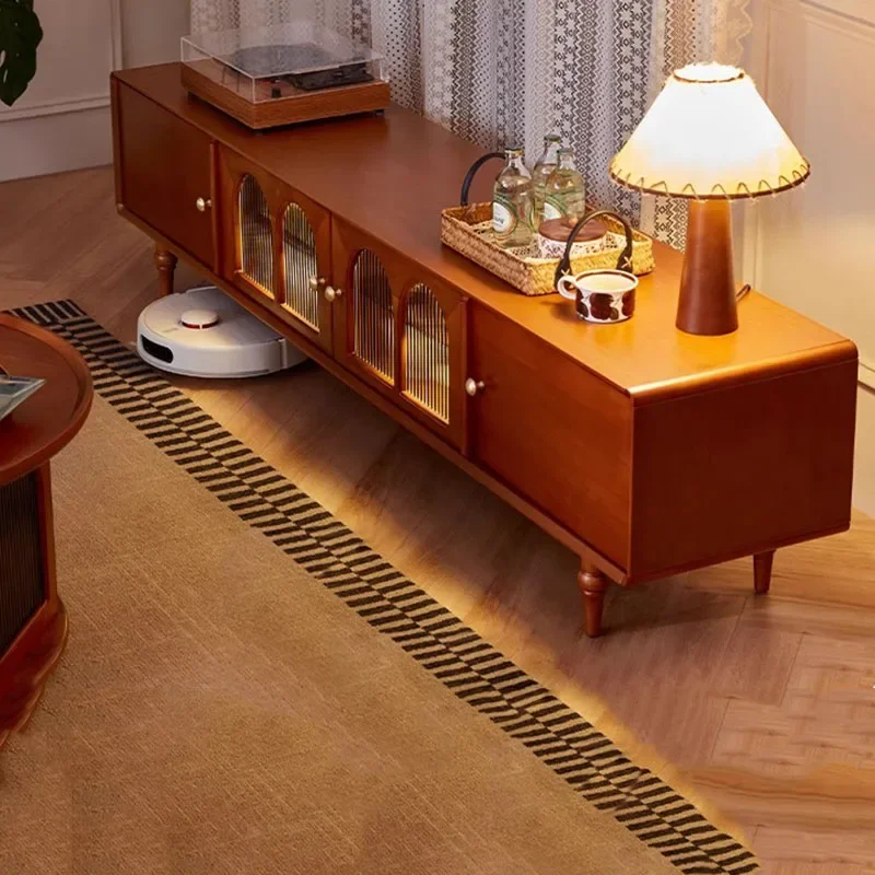 

Retro Coffee Tv Stands Mid Century Wood Entertainment Salon Luxury Nordic Unique Tv Table Trendy Archivadores Bedroom Furniture