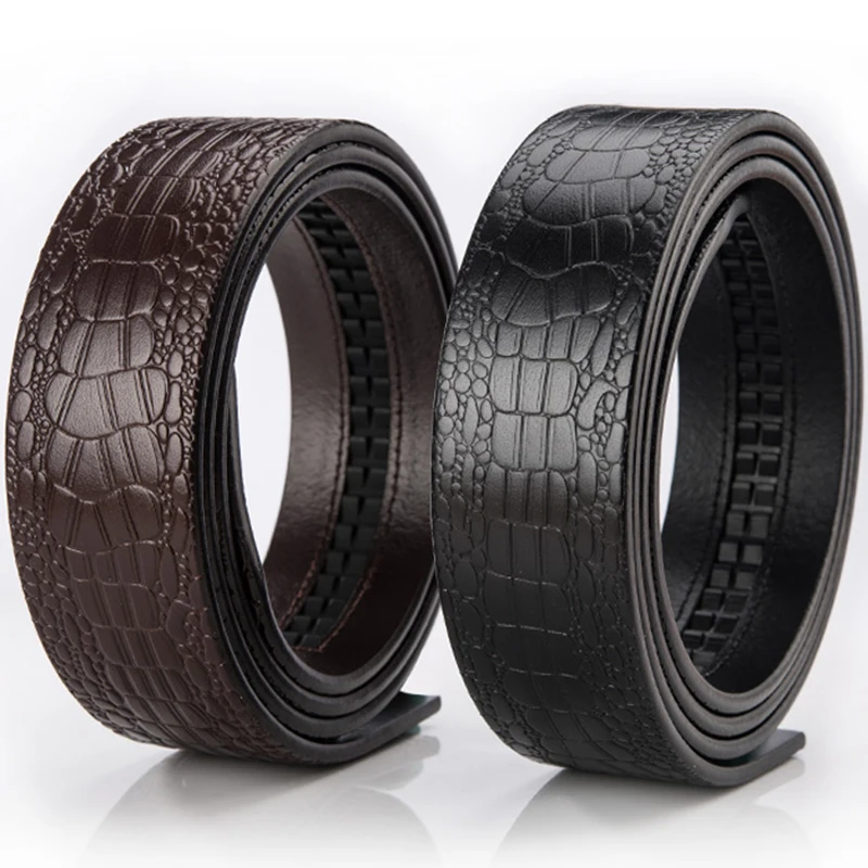 

3.5 cm Wide Alligator Skin Leather Belt