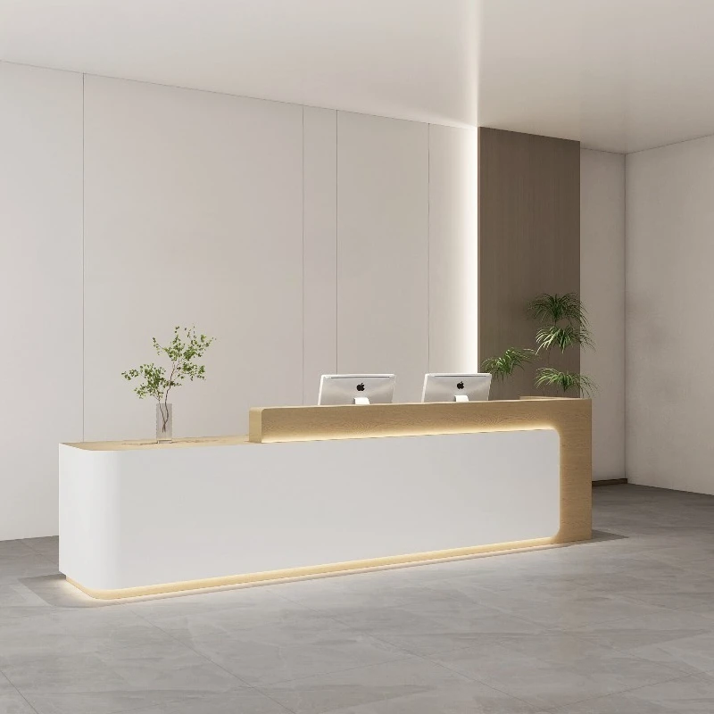 Modern Front Reception Desk Work Table Hairdressing Reception Desk Beauty Salon Cashier Comptoir Caisse Reception Furniture