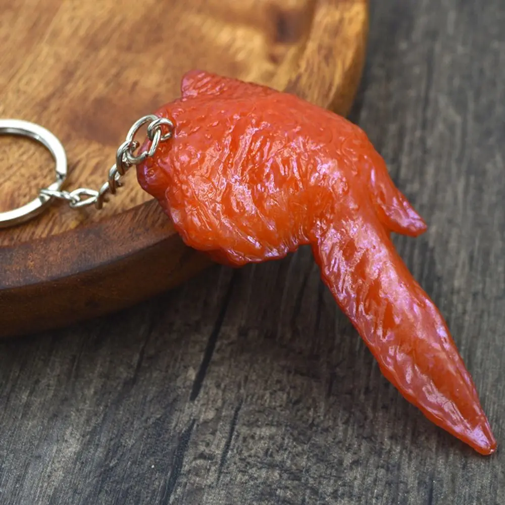 Jewelry Funny Roasted Chicken Key Holder Luxury Fashion Simulation Food Keychain Fake Braised Pork Exquisite Bag Hanging Pendant