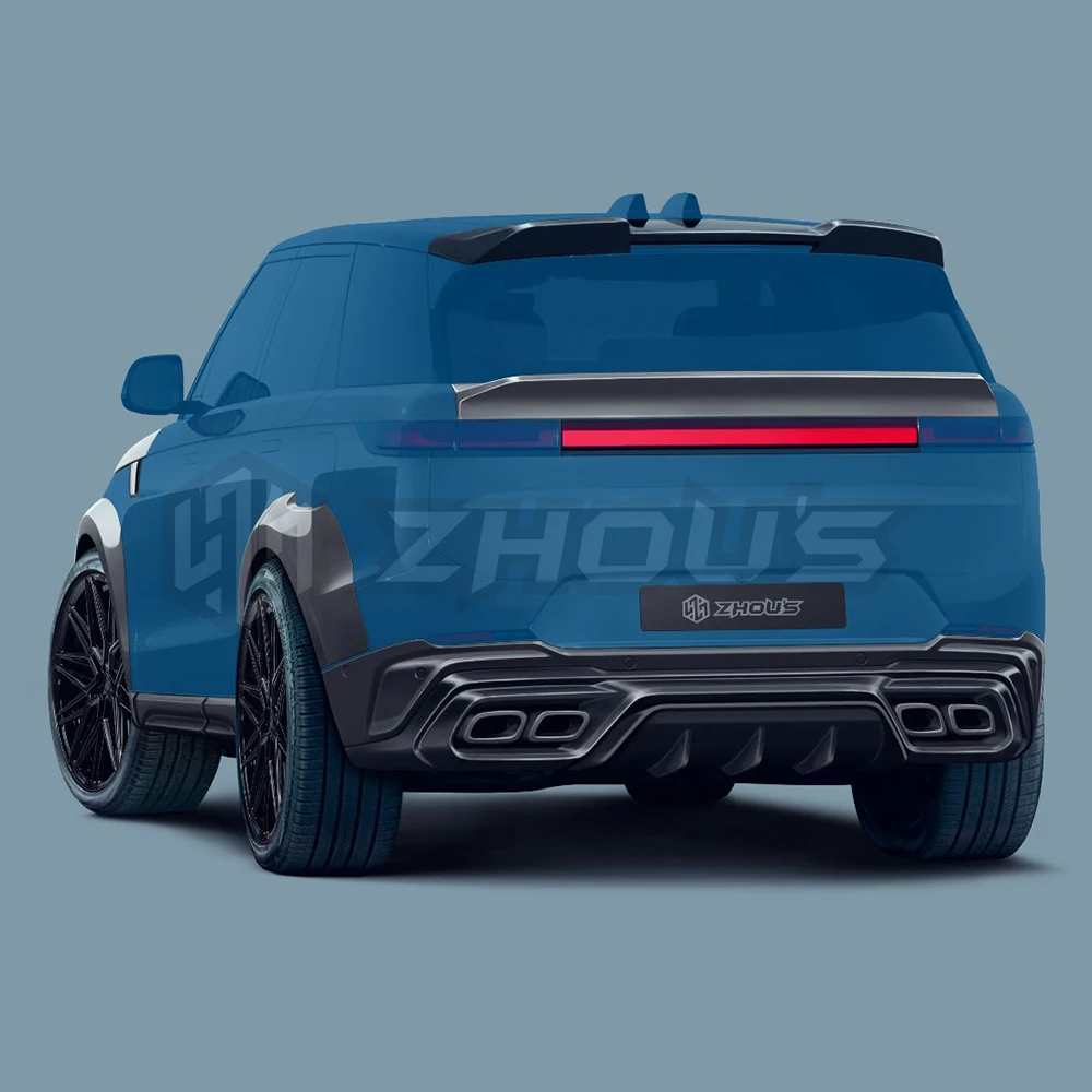 Zhous Design Car Exterior Modification Carbon Fiber Rear Bumper for L461 Range Rover Sport Upgrade Kit
