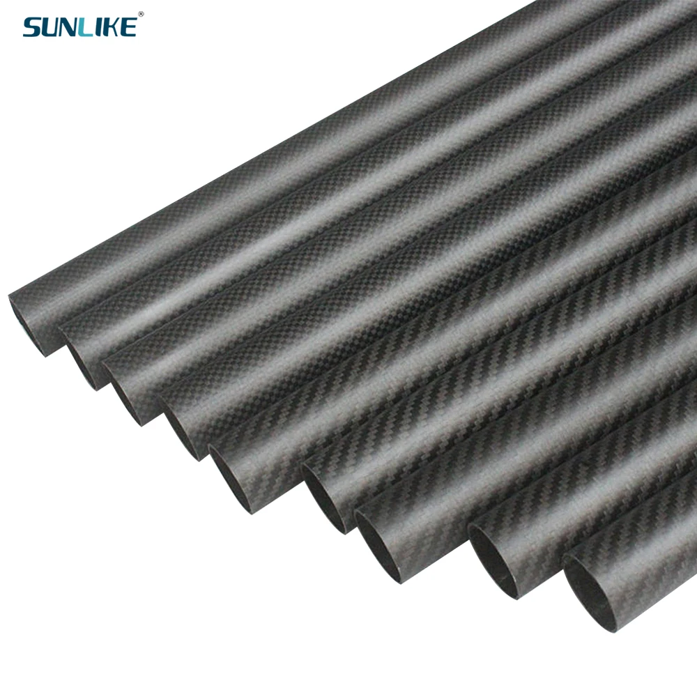 1 PCS Length 1000MM Carbon Fiber Tube Diameter 30mm 32mm 33mm 34mm 35mm 37mm For RC Model Aircraft Drone Accessories