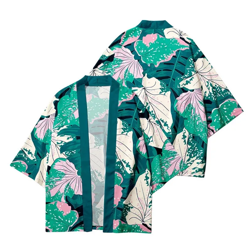 

Kimono Sakura Flowers Print Yukata Men Women Fashion Cardigan Blouse Asian Clothes Harajuku Japanese Cosplay