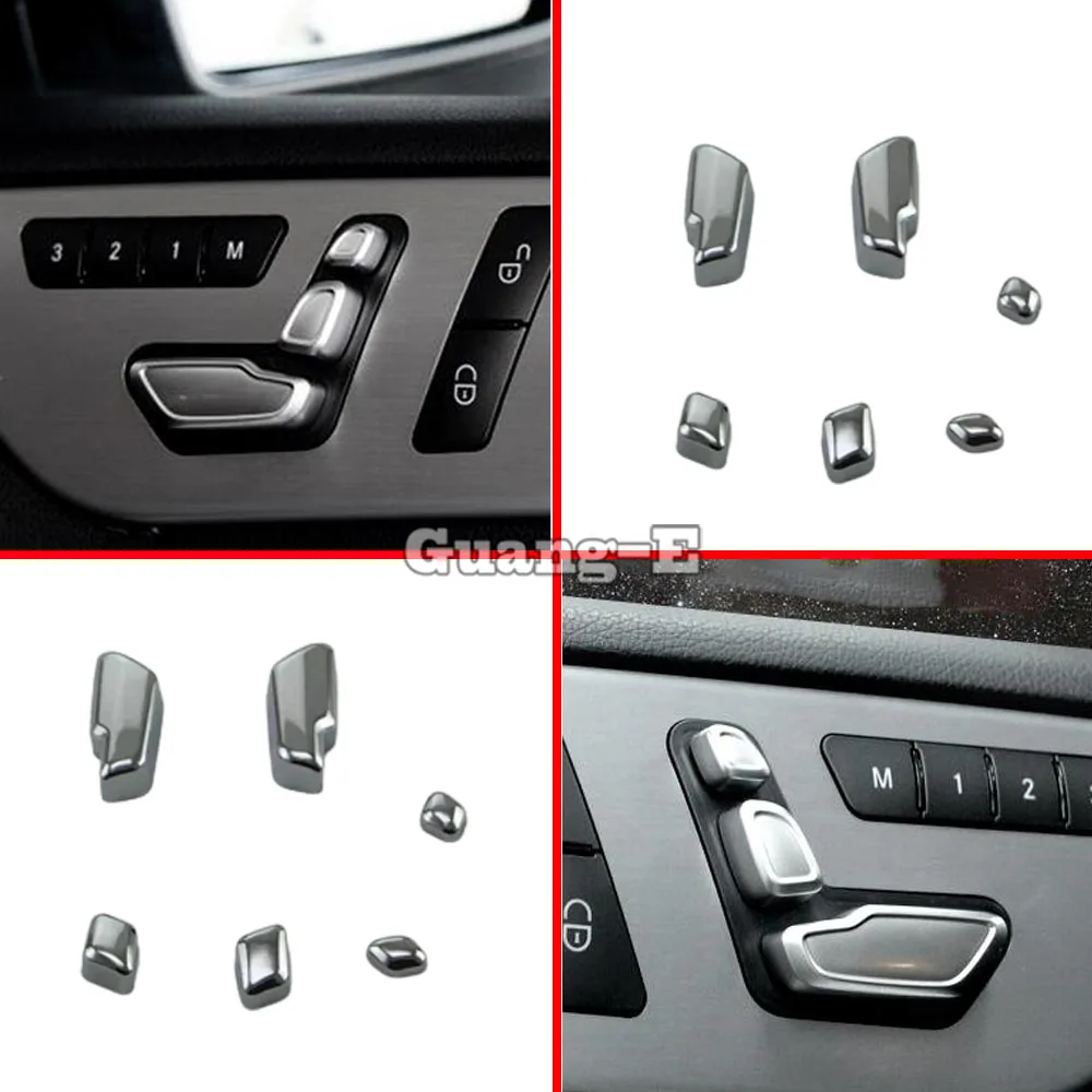 

For Mercedes Benz GLA 2015 2016 2017 2018 2019 Car Cover Detector Seat Adjustment Knob Button Switch Trim Frame Parts 6PCs