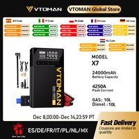 VTOMAN X7 4-in-1 Car Jump Starter 4250A - 160 PSI Air Compressor, 12V Car Battery Booster & Portable Power Bank