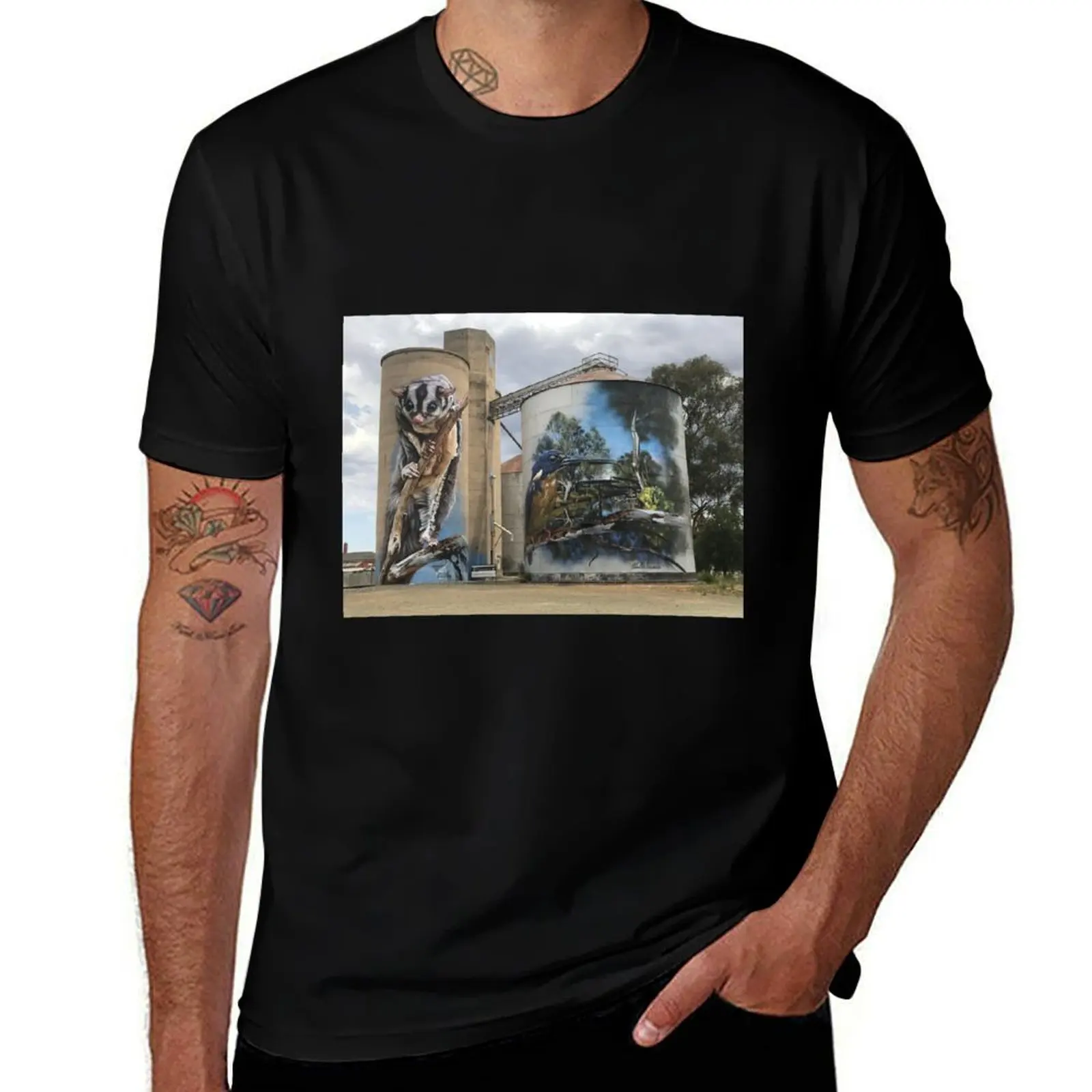 

Silo Art T-Shirt cotton t shirts man 100% t shirt man luxury T-Shirt