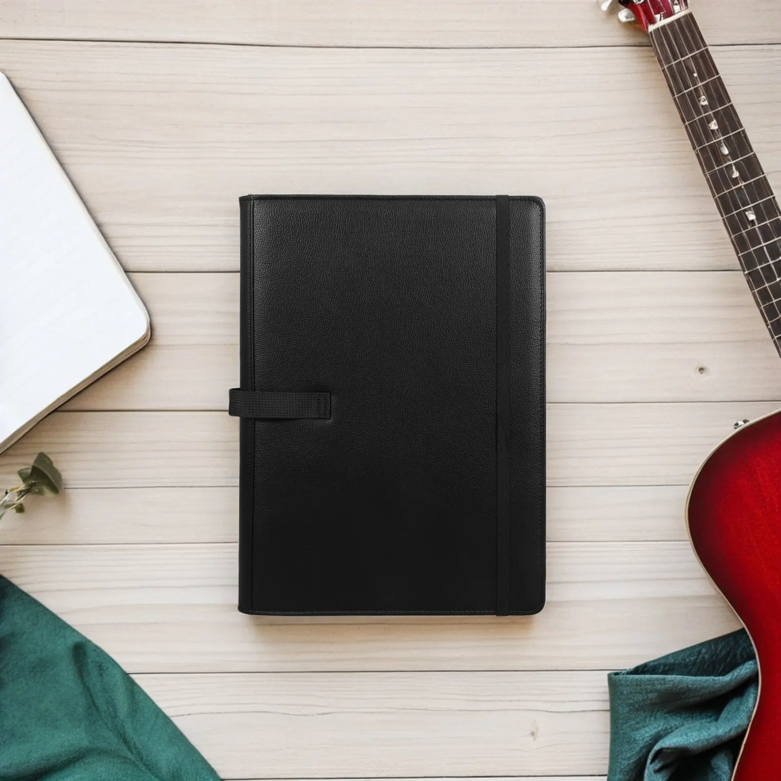 music-sheet-folder-a4-piano-performance-portable-sheet-music-binder-organizer-13x97inch-hand-strap-concert-choral-stage