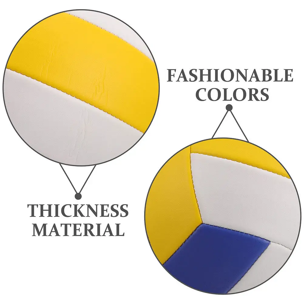 Indoor Volleyball Soft Training Ball for Competition Practice Smooth Surface High Elasticity Thick Construction Long Term Use