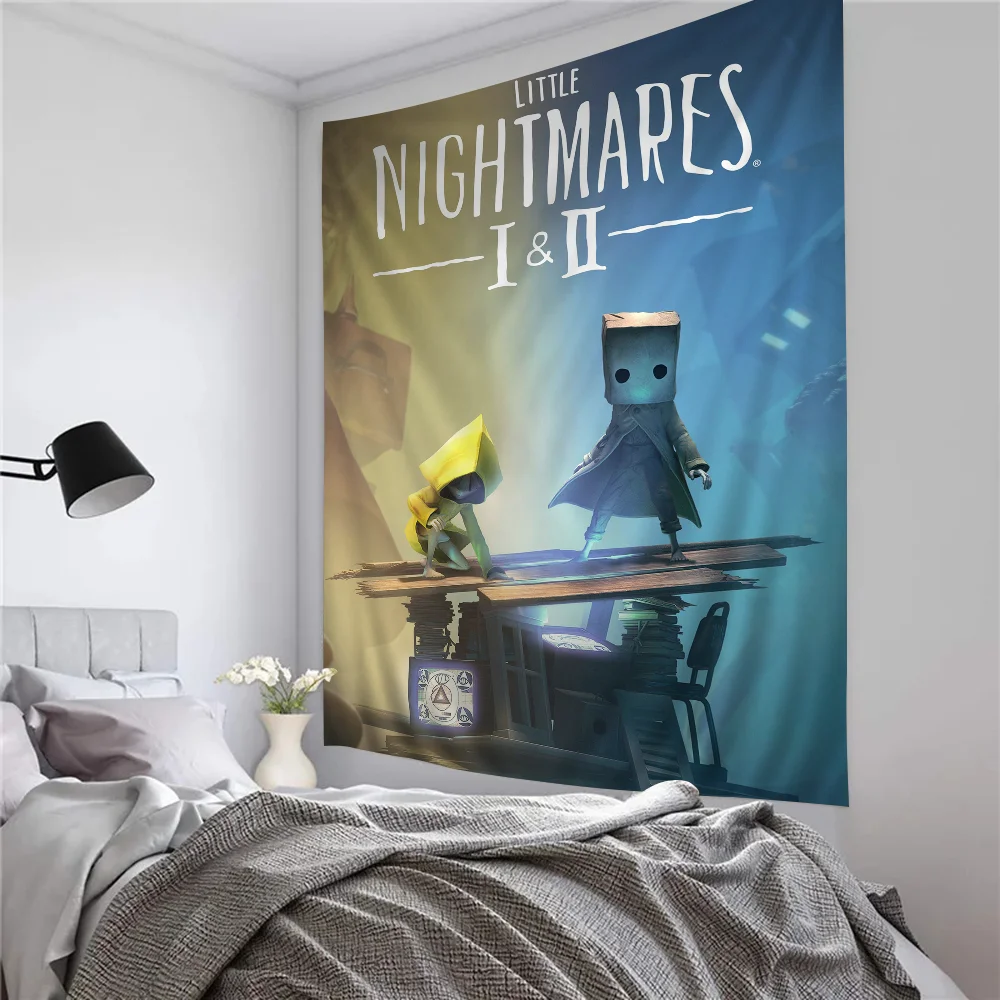

Little Nightmares Anime Tapestry Hanging Tarot Hippie Wall Rugs Dorm Home Decor