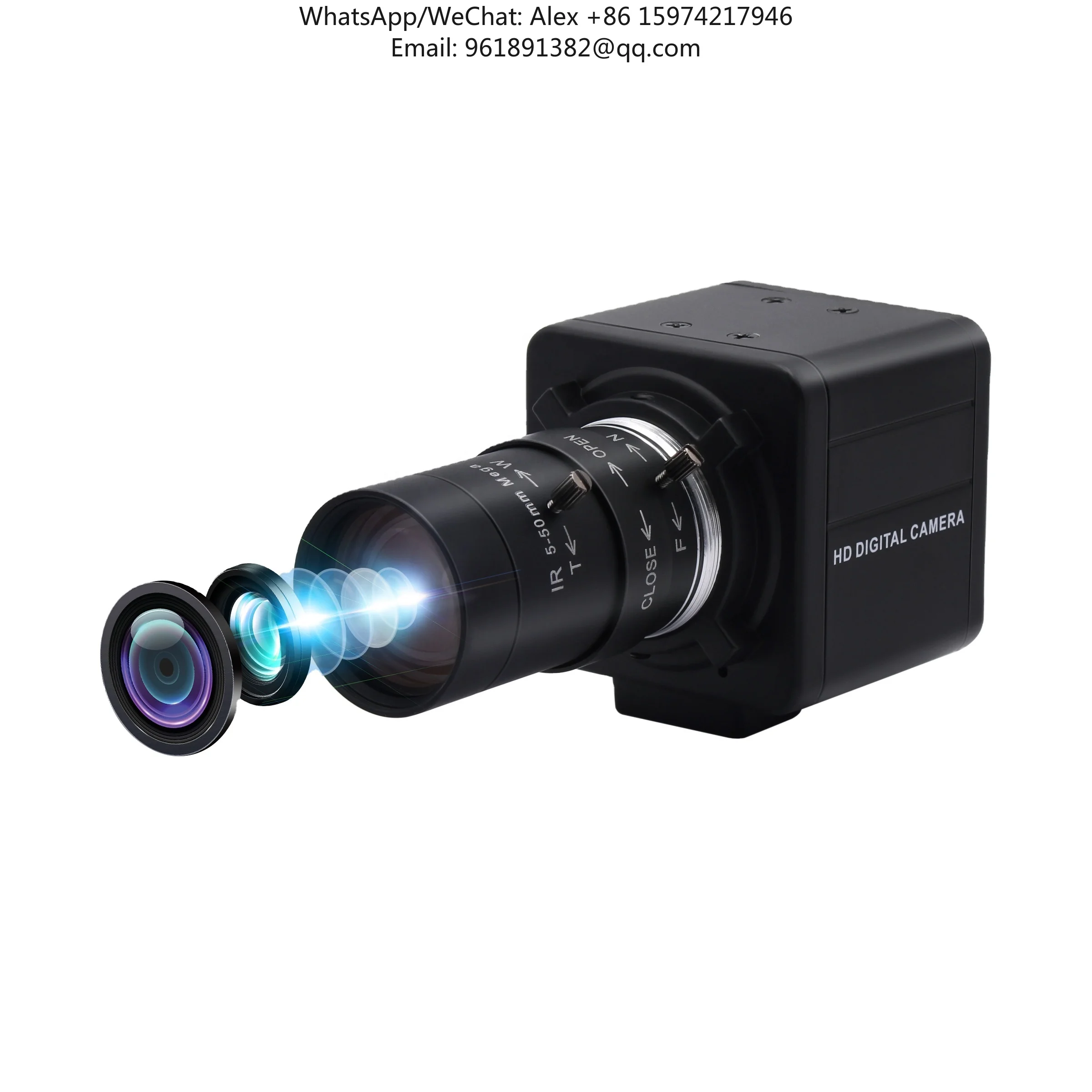 

ELP 4K USB Camera 5-50mm Lens 4K Webcam With 3840x2160 HD Video Camera For MAC/Windows/Linux/Raspberry Pi