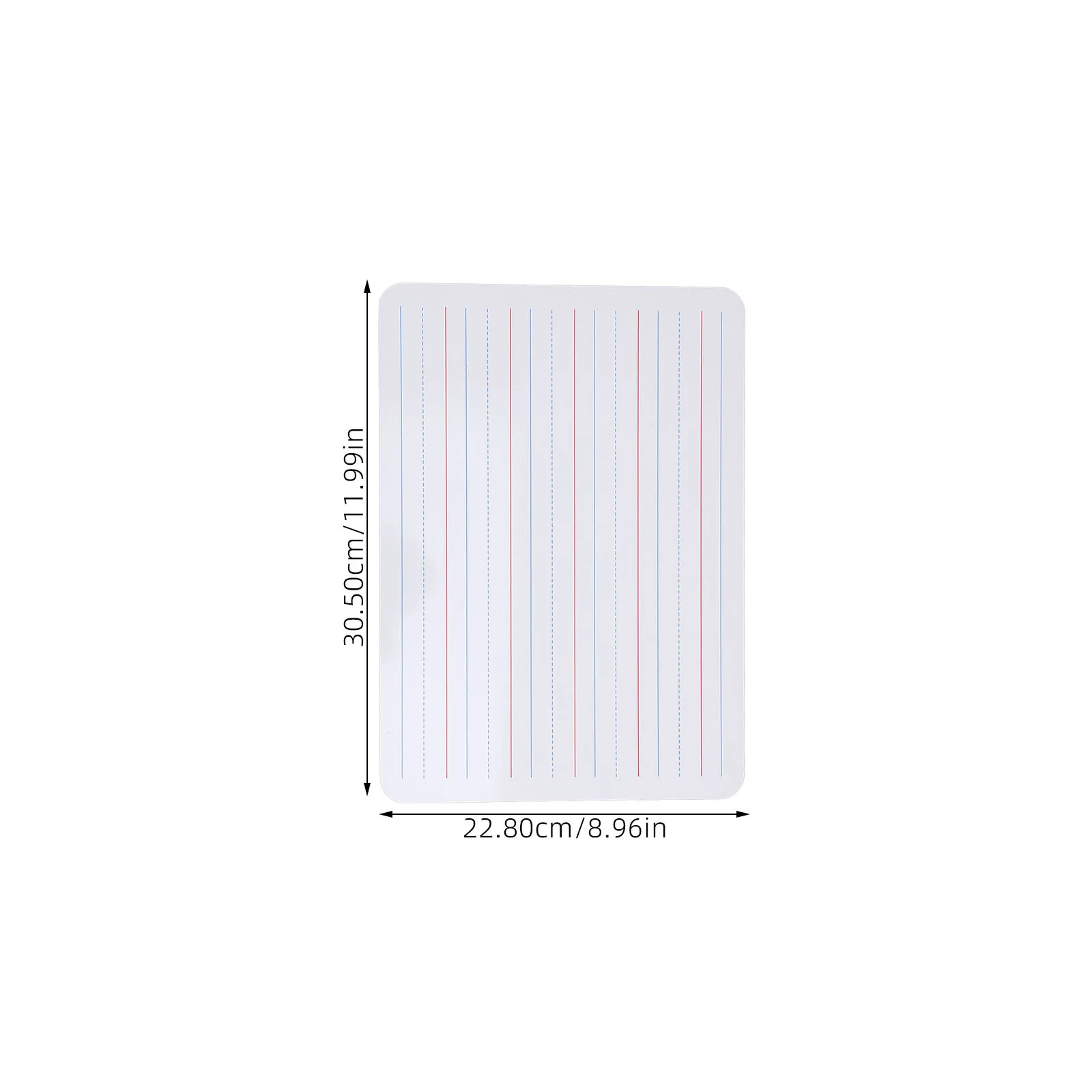 2 قطعة سبورة بيضاء على الوجهين لوحة مسح جافة صغيرة مع خطوط لوح كتابة فارغ للفصول الدراسية للاستخدام المنزلي طالب قابل لإعادة الاستخدام #2