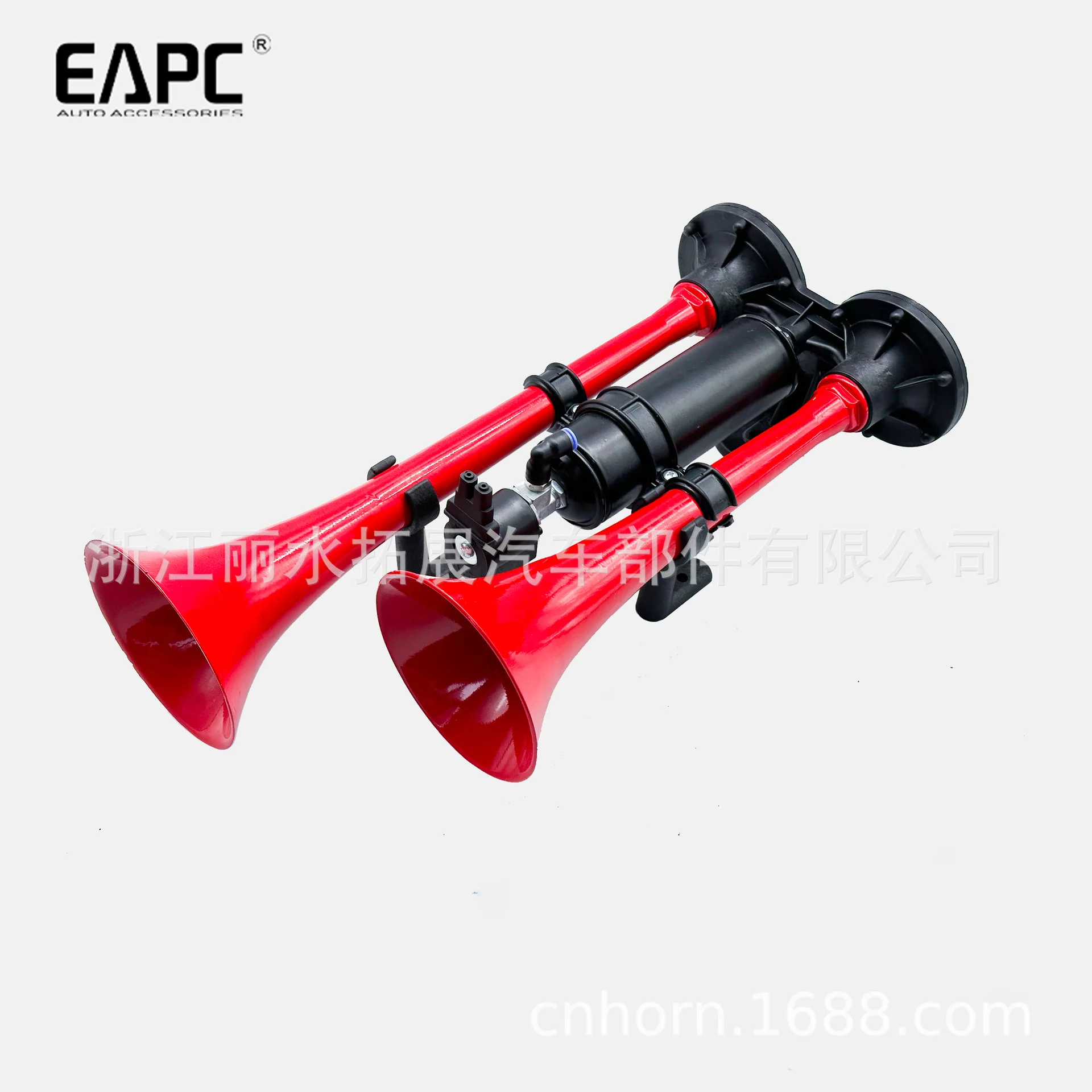 

TZ-310-1 2 Tube Red Super Long Car Horn Is Suitable for Hido Whistle Super Loud Train Horn