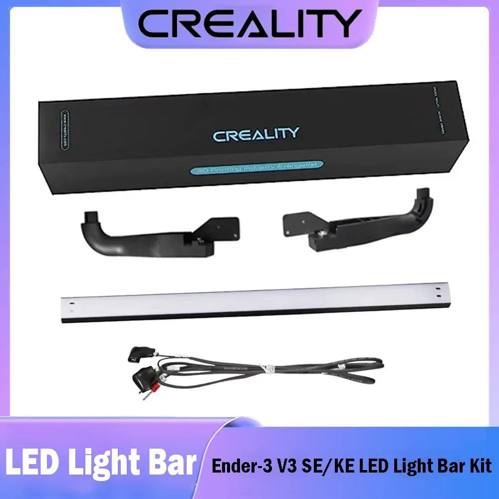 Creality Official Ender 3 V3 SE/KE LED Light Bar Kit 3D Printer LED Light 24V 5W No Strobe Soft Light for Ender-3 V3 SE / V3 KE