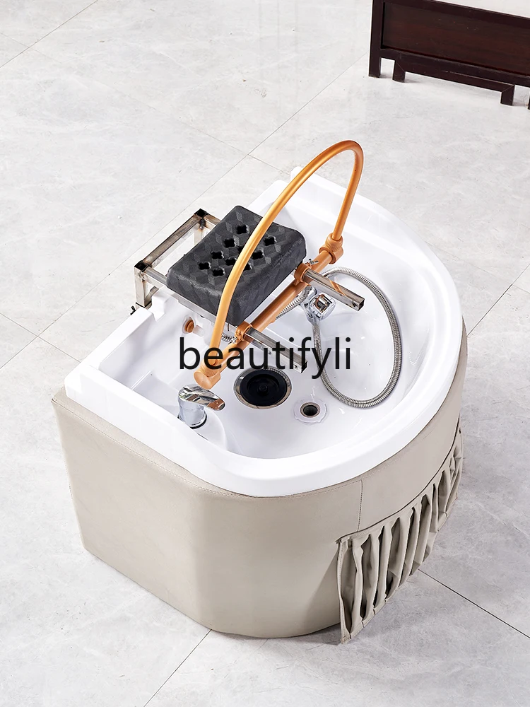 

Movable hair treatment basin Heating constant temperature Household flat lying water circulation fumigation head treatment basin