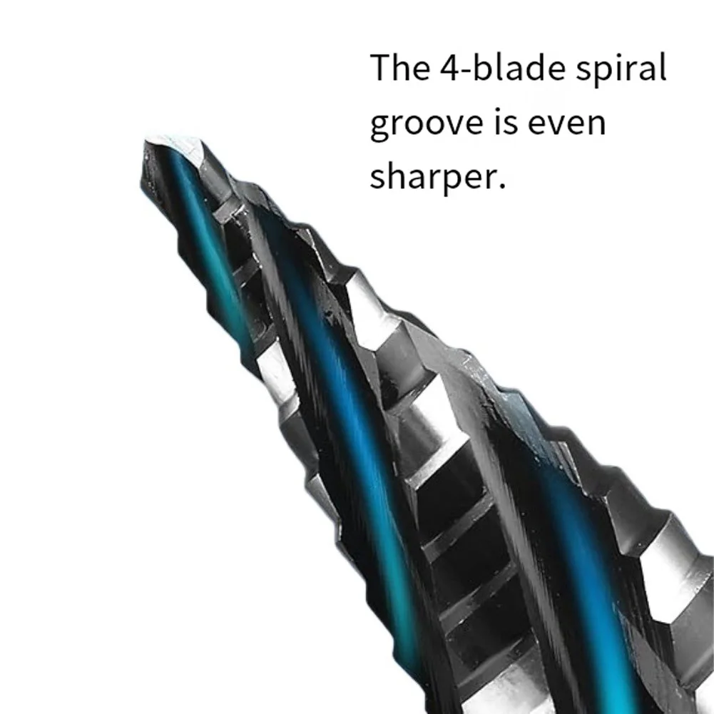 Drill Bit Nitriding Step Drill As Shown Step Drill Bit Set Engraved Step Markings Nitrided Finish DIY Projects
