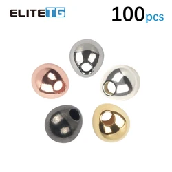 Elite tg-multicolor grânulos de tungstênio para a pesca, 100pcs, isca de pesca com mosca, equipamentos de pesca, gota-como, lágrima-como, gota-como